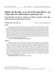 Nghiên cứu đặc điểm và các yếu tố liên quan đến tử vong ở bệnh nhân sốc nhiễm khuẩn có giảm bạch cầu