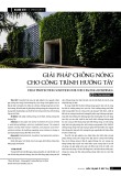 Giải pháp chống nóng cho công trình hướng Tây