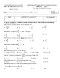 Đề thi giữa học kì 2 môn Toán lớp 6 năm 2023-2024 - Trường THCS Nguyễn Trãi, Đại Lộc