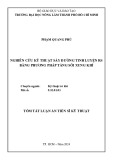 Tóm tắt Luận án Tiến sĩ Kỹ thuật: Nghiên cứu kỹ thuật sấy đường tinh luyện RS bằng phương pháp tầng sôi xung khí