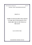 Luận án Tiến sĩ Y học: Nghiên cứu kết quả phẫu thuật nội soi cắt thực quản với nạo hạch 3 vùng trong điều trị ung thư tế bào gai thực quản