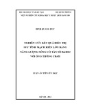 Luận án Tiến sĩ Y học: Nghiên cứu kết quả điều trị suy tĩnh mạch hiển lớn bằng năng lượng sóng có tần số radio với ống thông CR45i