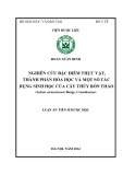 Luận án Tiến sĩ Dược học: Nghiên cứu đặc điểm thực vật, thành phần hóa học và một số tác dụng sinh học của cây Thuỷ bồn thảo (Sedum sarmentosum Bunge), Crassulaceae