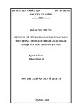 Tóm tắt Luận án Tiến sĩ Kinh tế: Hệ thống chỉ tiêu đánh giá kết quả hoạt động theo trung tâm trách nhiệm tại các doanh nghiệp sản xuất xi măng Việt Nam