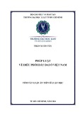 Tóm tắt Luận án Tiến sĩ Luật học: Pháp luật về điều phối đất đai ở Việt Nam