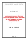 Luận án Tiến sĩ Y học: Nghiên cứu một số cytokine, nồng độ kẽm huyết thanh ở bệnh nhân trứng cá thông thường mức độ vừa và nặng được điều trị bằng isotretinoin kết hợp kẽm