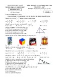 Đề thi học kì 2 môn Toán lớp 7 năm 2023-2024 có đáp án - Trường THCS Lý Thường Kiệt, Tam Kỳ