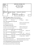 Đề thi học kì 2 môn Công nghệ lớp 9 năm 2023-2024 - Trường THCS Chu Văn An, Tam Kỳ