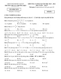 Đề thi học kì 2 môn Toán lớp 9 năm 2023-2024 có đáp án - Trường THCS Lý Thường Kiệt, Tam Kỳ