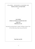 Giáo trình Kỹ thuật vận hành máy hàn (Nghề: Hàn - Trình độ: Sơ cấp) - Trường Trung cấp Tháp Mười