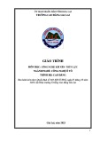 Giáo trình Công nghệ khí nén - thủy lực (Nghề: Công nghệ ô tô - Cao đẳng) - Trường Cao đẳng Gia Lai