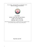 Giáo trình Phay, bào, mài mặt phẳng (Nghề: Cắt gọt kim loại - Trung cấp) - Trường Trung cấp Tháp Mười (Năm 2024)