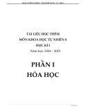 Tài liệu môn Khoa học tự nhiên lớp 8 học kì 1 năm 2024-2025