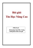 Bài giải Tin học nâng cao