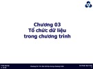 Bài giảng Kỹ thuật lập trình: Chương 3 - Trần Quang