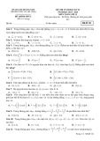 Đề thi học kì 2 môn Toán lớp 12 năm 2023-2024 - Trường THPT Võ Chí Công, Quảng Nam