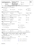 Đề thi học kì 1 môn Toán lớp 11 năm 2023-2024 - Trường THPT Hà Huy Tập, Quảng Nam