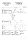 Đề thi học kì 1 môn Toán lớp 12 năm 2023-2024 - Trường THPT Võ Chí Công, Quảng Nam