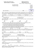 Đề thi học kì 1 môn Vật lý lớp 12 năm 2023-2024 - Trường THPT Lý Tự Trọng, Quảng Nam