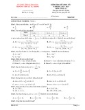 Đề thi giữa học kì 1 môn Toán lớp 11 năm 2023-2024 - Trường THPT Lý Tự Trọng, Quảng Nam