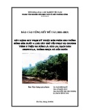 Báo cáo tổng kết đề tài (2002-2003): Xây dựng quy phạm kỹ thuật bón phân cho trồng rừng sản xuất 4 loài cây chủ yếu phục vụ Chương trình 5 triệu ha rừng là: Keo lai, Bạch đàn urophylla, Thông nhựa và Dầu nước