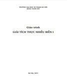 Giáo trình Giải tích thực nhiều biến I - Trường Đại học Sư phạm Hà Nội