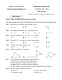 Đề thi giữa học kì 1 môn Toán lớp 8 năm 2023-2024 có đáp án - Trường THCS Lê Ngọc Giá, Điện Bàn (HSKT)