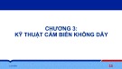 Bài giảng Giới thiệu về mạng cảm biến không dây (WSN): Chương 3 - TS. Nguyễn Duy Thông