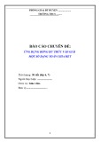 Báo cáo chuyên đề: Ứng dụng đồng dư thức vào giải một số dạng toán chia hết