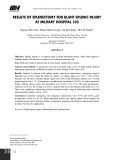 Kết quả phẫu thuật cắt lách điều trị vỡ lách do chấn thương tại Bệnh viện Quân y 103