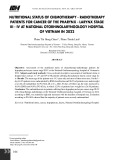 Tình trạng dinh dưỡng của người bệnh hóa - xạ trị ung thư hạ họng   thanh quản giai đoạn III - IV tại Bệnh viện Tai Mũi Họng Trung ương năm 2022