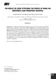 Đánh giá kết quả khâu vòng cổ tử cung trong điều trị dự phòng sẩy thai và sinh non tại Bệnh viện Sản Nhi Nghệ An