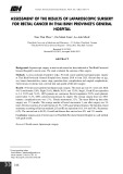 Đánh giá kết quả phẫu thuật nội soi ung thư trực tràng tại Bệnh viện Đa khoa tỉnh Thái Bình