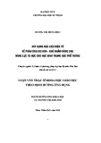 Luận văn Thạc sĩ Khoa học giáo dục: Xây dựng học liệu điện tử về phản ứng oxi hoá - khử nhằm nâng cao năng lực tự học cho học sinh trung học phổ thông