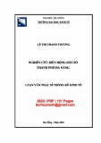 Luận văn Thạc sĩ Thống kê kinh tế: Nghiên cứu biến động dân số thành phố Đà Nẵng