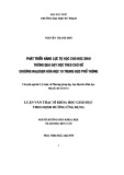 Luận văn Thạc sĩ Khoa học giáo dục: Phát triển năng lực tự học cho học sinh thông qua dạy học theo chủ đề chương Halogen Hóa học 10 trung học trung học phổ thông