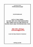 Luận văn Thạc sĩ Quản lý giáo dục: Quản lý hoạt động dạy học môn Toán theo định hướng phát triển năng lực học sinh ở các trường trung học cơ sở huyện Hòa Vang