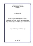 Luận án Tiến sĩ Quản lý giáo dục: Quản lý sự thay đổi trong đào tạo theo tiếp cận CDIO tại các trường Đại học trực thuộc Bộ Giao thông Vận tải Việt Nam