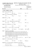 Đề thi học kì 2 môn Toán lớp 11 năm 2023-2024 - Trường THPT Bắc Trà My, Quảng Nam
