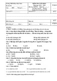 Đề thi học kì 2 môn KHTN lớp 8 năm 2023-2024 - Trường THCS Phan Châu Trinh, Phú Ninh