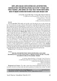 Mối liên quan giữa nồng độ Lipoprotein-associated phospholipase A2 huyết thanh với tình trạng lâm sàng và thể tích vùng nhồi máu não ở bệnh nhân nhồi máu não giai đoạn cấp