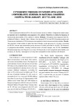 Cytogenetic findings of patients with acute lymphoblastic leukemia in National Children’s Hospital from january, 2017 to june, 2018