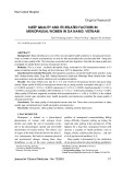 Sleep quality and its related factors in menopausal women in Da Nang, Vietnam