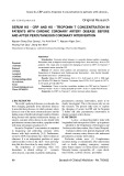 Serum hs-CRP and hs-troponin T concentration in patients with chronic coronary artery disease before and after percutaneous coronary intervention