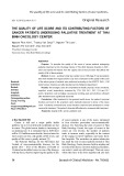 The quality of life score and its contributing factors of cancer patients undergoing palliative treatment at Thai Binh Oncology Center