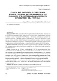 Clinical and prognostic features of non hodgkin lymphoma and preliminary effective evaluation of R-CHOP  regimen in patients with diffuse large B cell lymphoma