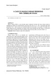 A case of Wilson’s disease presenting with cerebellar ataxia