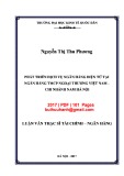 Luận văn Thạc sĩ Tài chính ngân hàng: Phát triển dịch vụ ngân hàng điện tử tại Ngân hàng TMCp Ngoại thương Việt Nam - Chi nhánh Nam Hà Nội