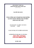 Luận văn Thạc sĩ Tài chính ngân hàng: Tăng cường quản trị rủi ro thị trường tại Ngân hàng thương mại cổ phần Hàng Hải Việt Nam