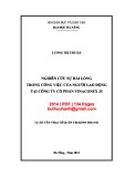 Luận văn Thạc sĩ Quản trị kinh doanh: Nghiên cứu sự hài lòng trong công việc của người lao động tại Công ty cổ phần Vinaconex 25